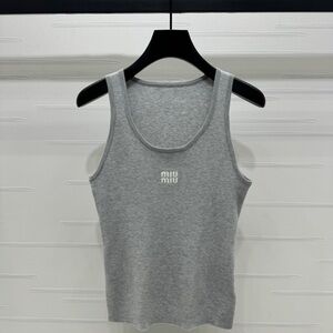Miu Miu Light Gray Tank Top